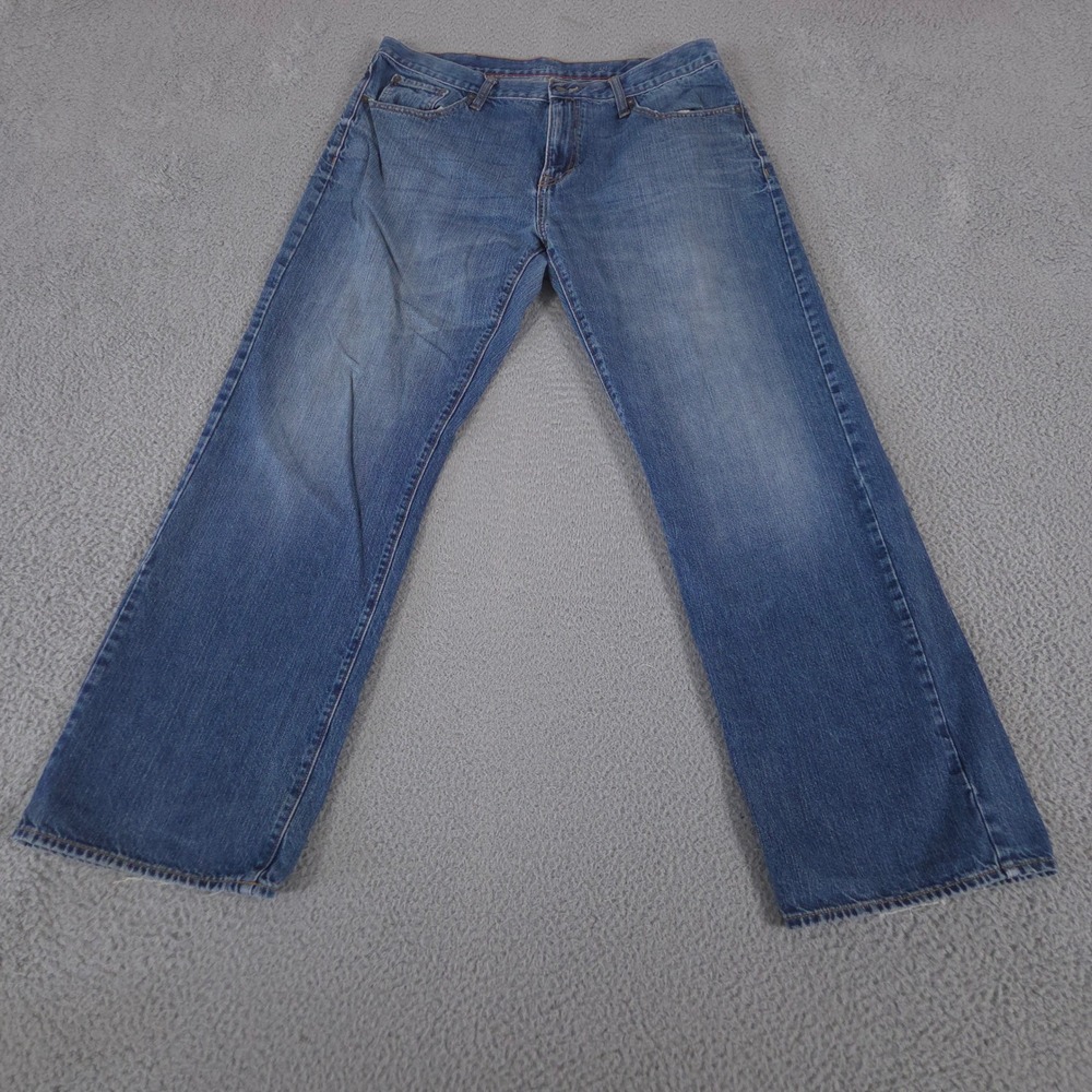 VINTAGE‎ Old Navy Jeans Mens 36x34 Blue Loose Fit Straight Leg Cotton Y2K 00s